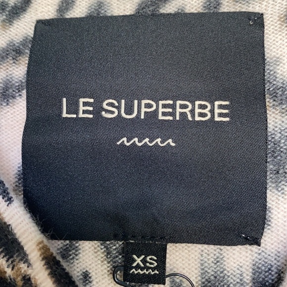 🌟new Le superbe cardigan sweater leopard kiss XS - Picture 2 of 5